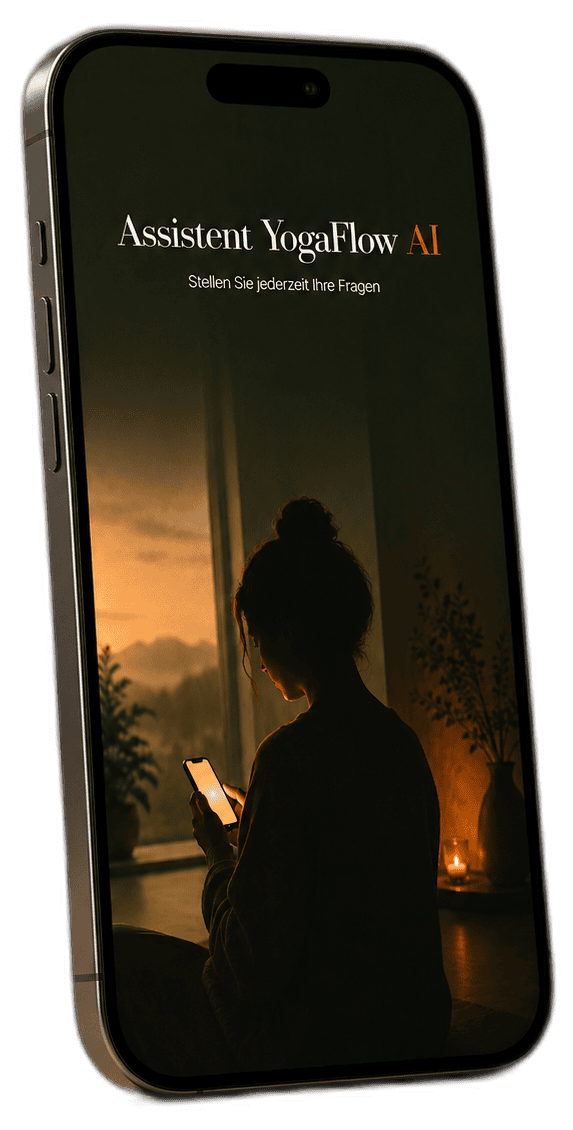 Startbildschirm des YogaFlow AI Assistenten
